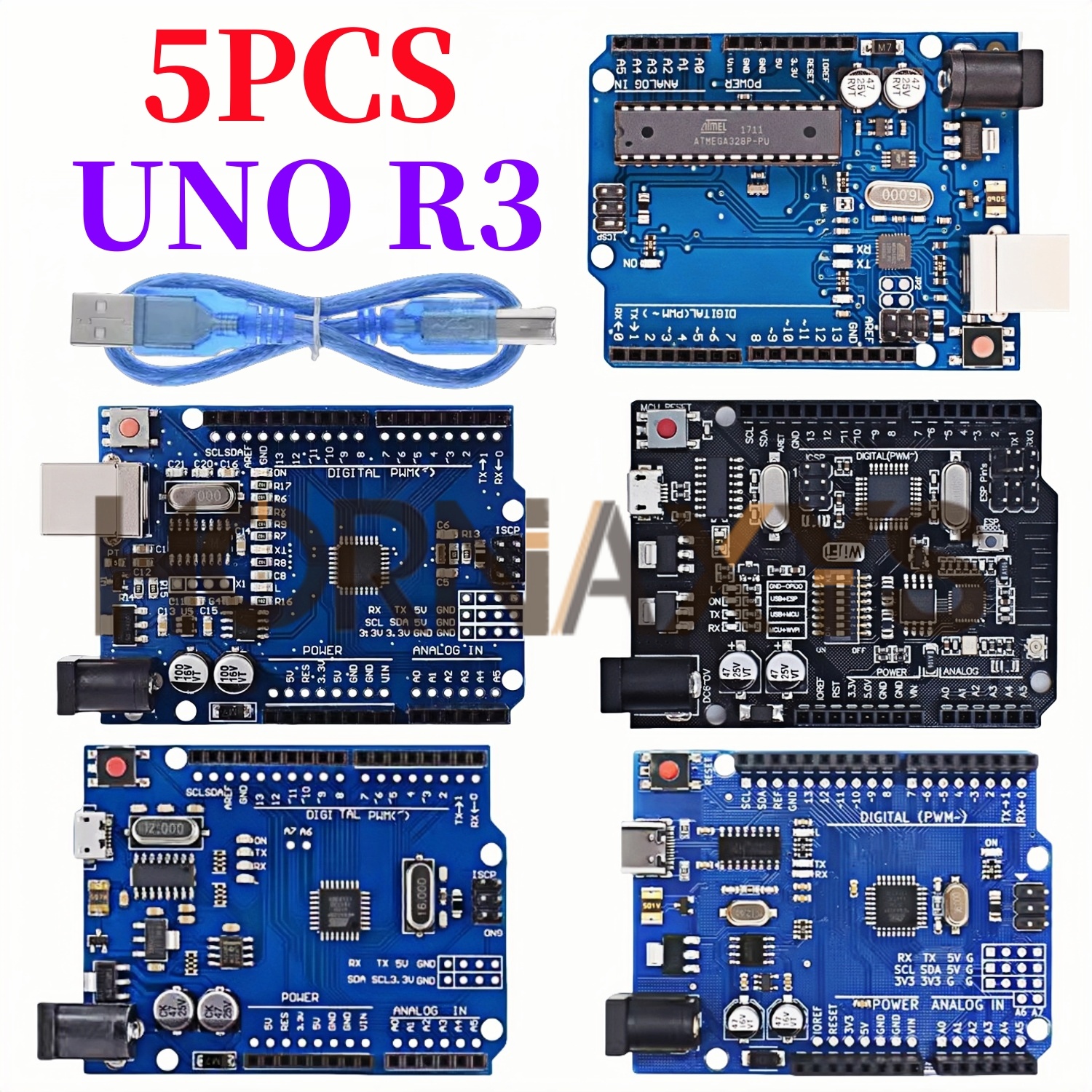 Smart Home Esp8266 - 1-5Set/ UNO R3 Official Box ATMEGA16U2