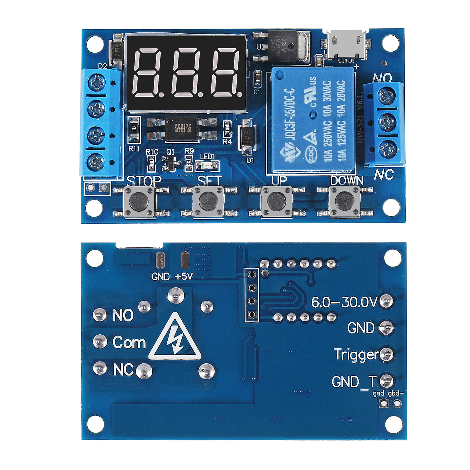 Smart Home Sistem - DC 6-30V Timer Relay Programmable Delay