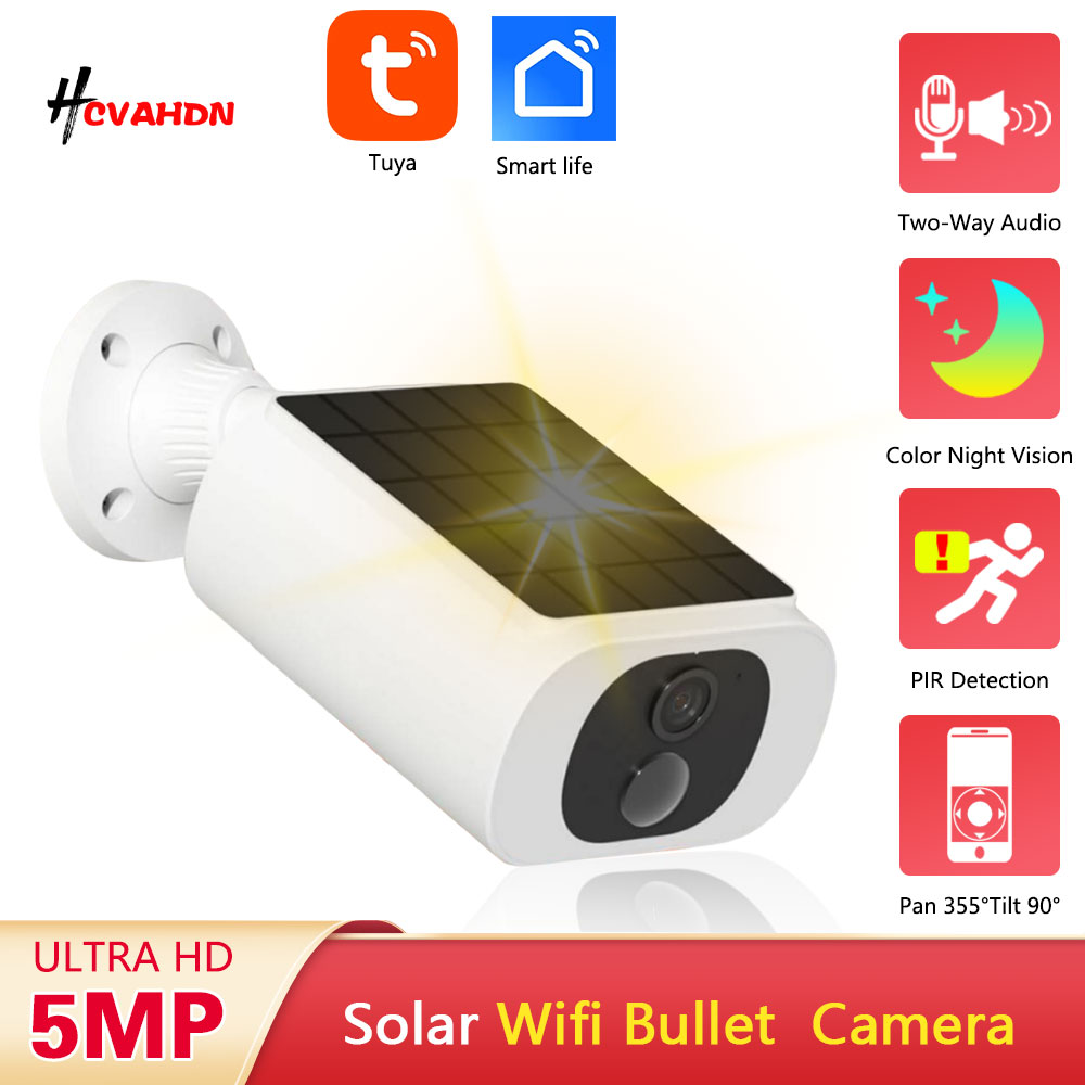 Smart Home Battery Camera - 5MP Tuya IP Bullet Camera WiFi