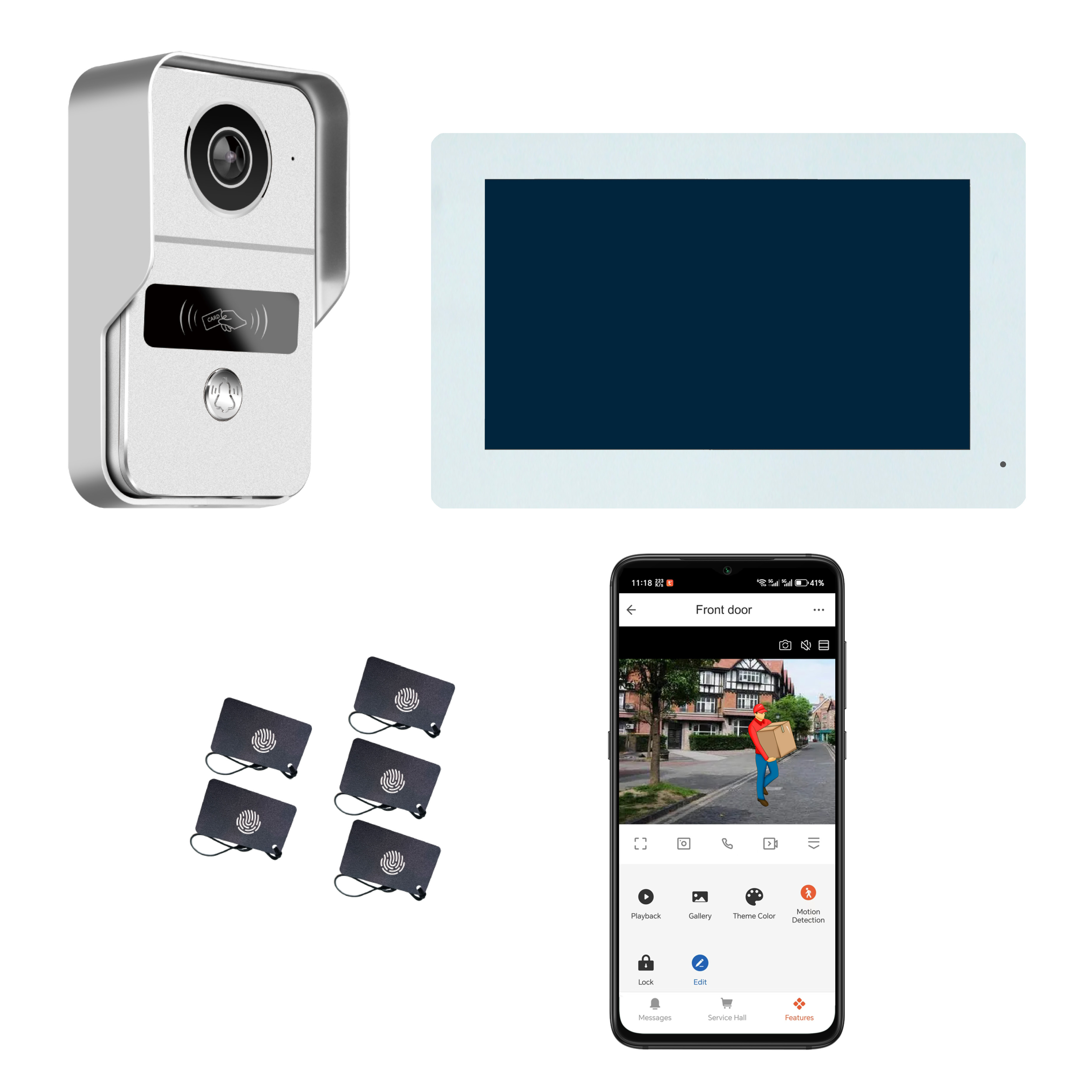 7Inch IPS Screen 2MP  Tuya APP - Wifi Doorbell Camera 리뷰 및 가격