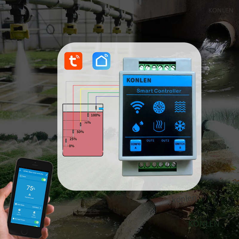 KONLEN Tuya Water Level Sensor - Wifi Water Leak Detector 리뷰 및 가격
