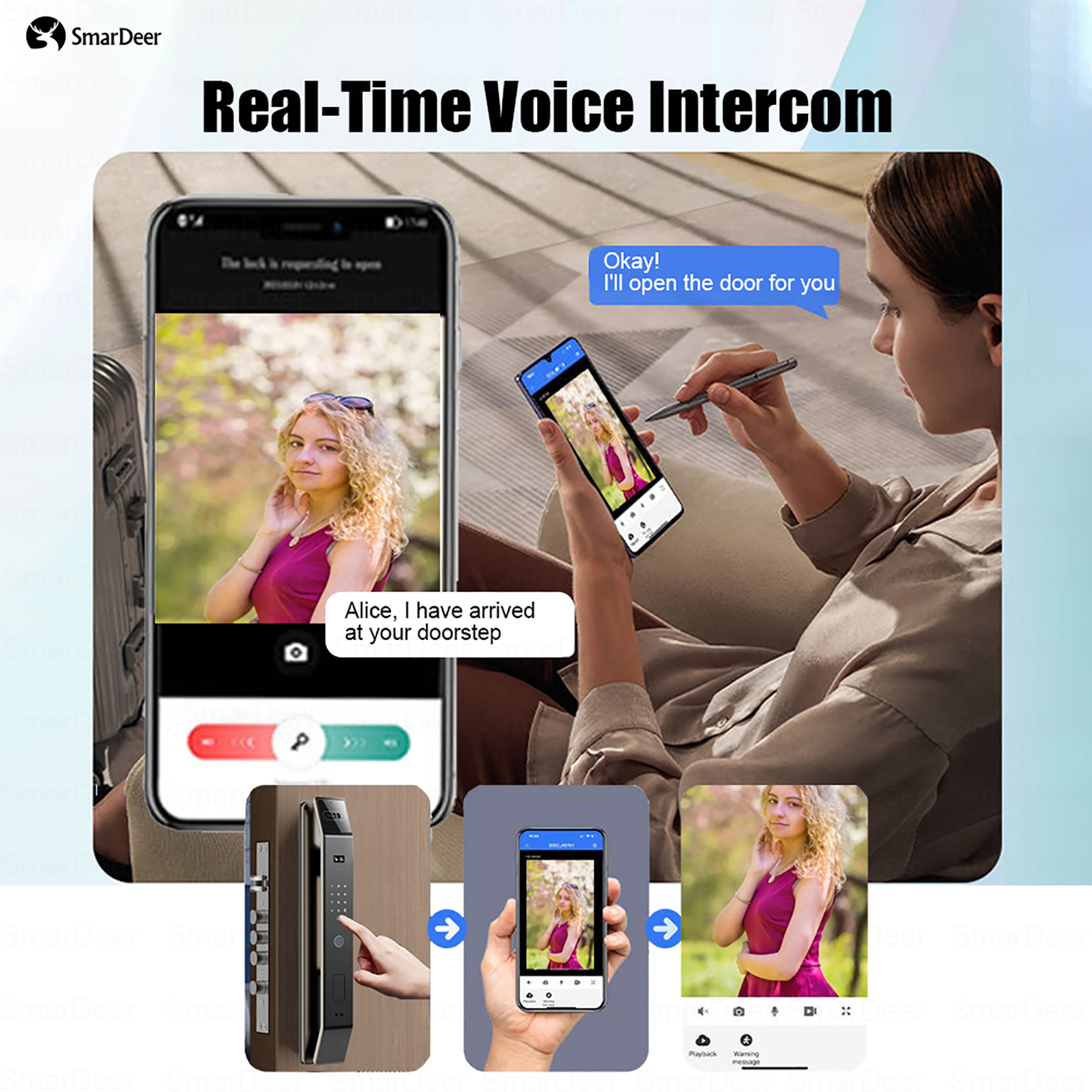 SmaerDeer Smart lock with Came - Smart Home Battery Camera 리뷰 및 가격
