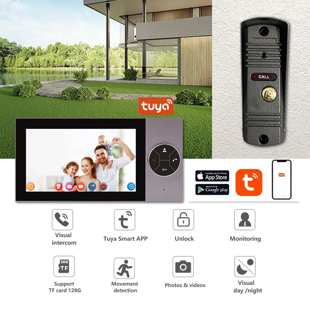 7Inch IPS Screen 2MP 1080P Tuy - Wifi Doorbell Camera 리뷰 및 가격