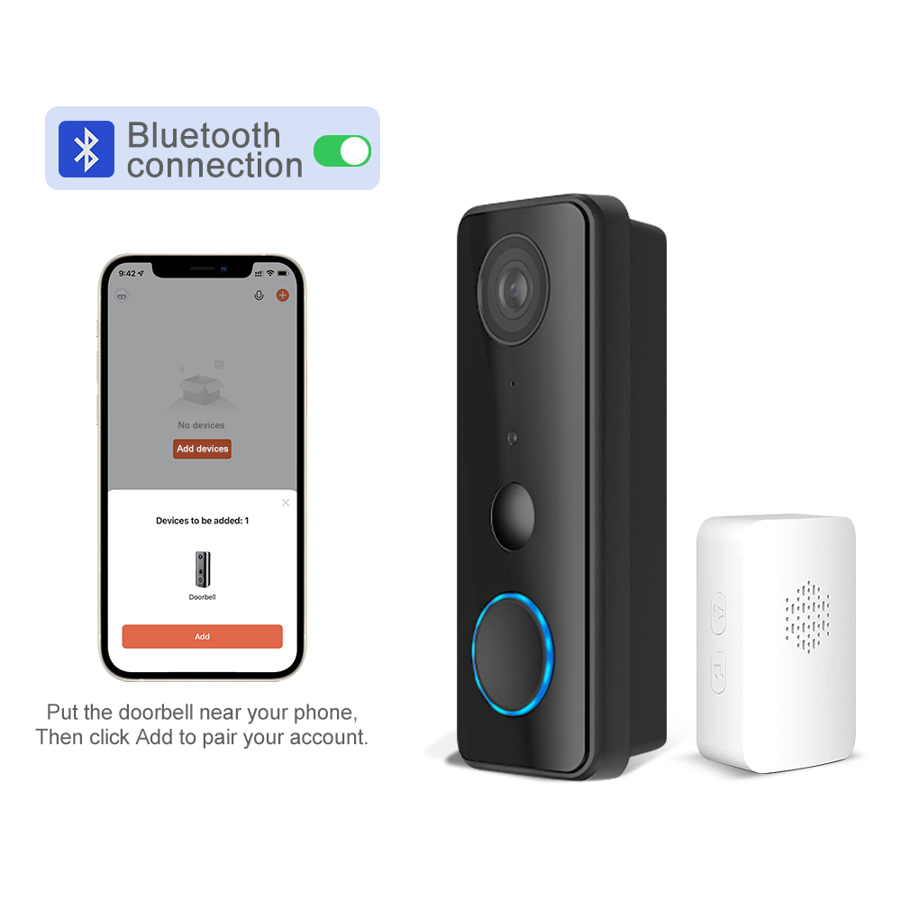 2MP 1080P Tuya APP Bluetooth   - Wifi Doorbell Camera 리뷰 및 가격