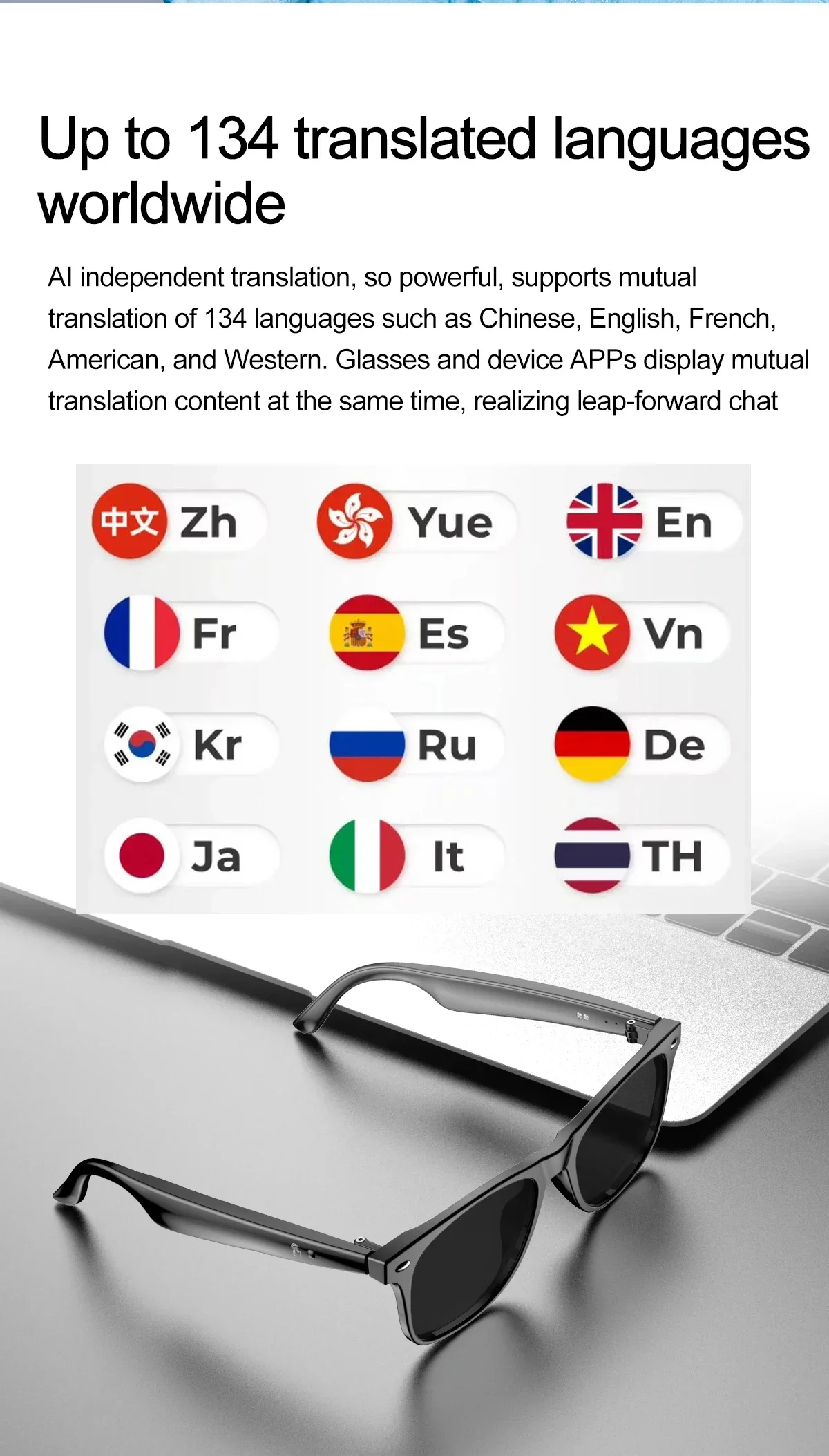 W100 Smart Glasses 134 Online  - Homesmart Online 리뷰 및 가격