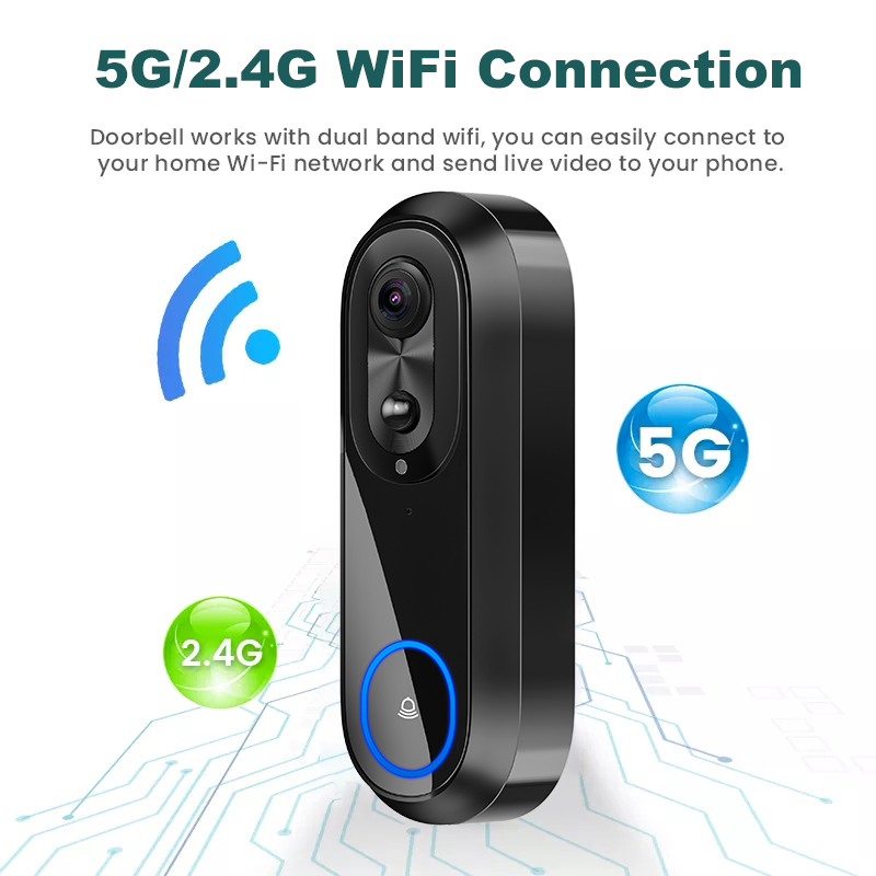 5G 2.4G WiFi Video Doorbell 10 - Smart Home Battery Camera 리뷰 및 가격