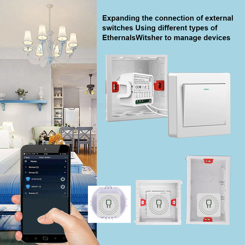 Tuya WiFi Smart Switch 1/2/3/4 - Smart Home Moes 리뷰 및 가격