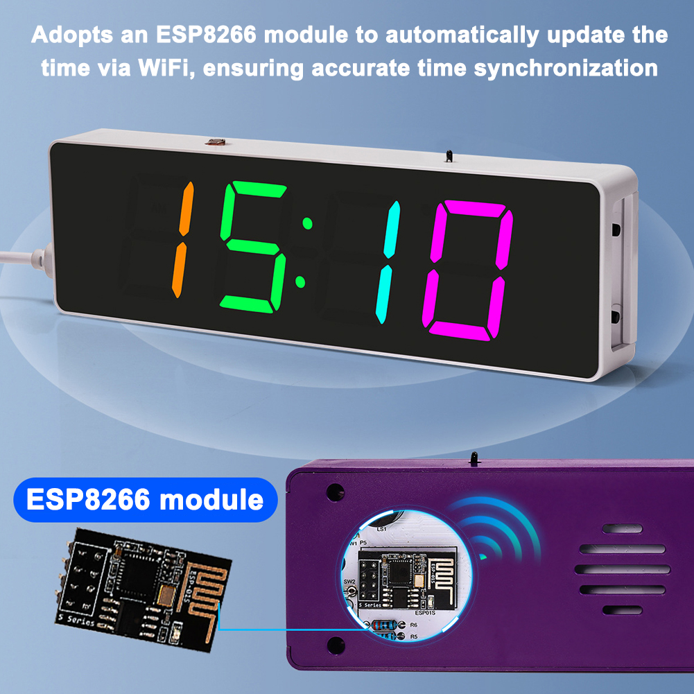 ESP8266 IoT Colorful WiFi Cloc - Smart Home Esp8266 리뷰 및 가격