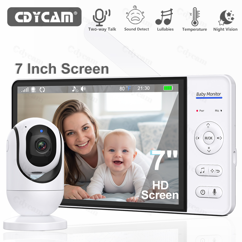7.0'' Video Baby Monitor 720P  - Smart Home Battery Camera 리뷰 및 가격
