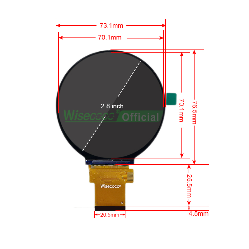 Wisecoco 2.8 Inch Round Displa - Smart Home Utilities 리뷰 및 가격