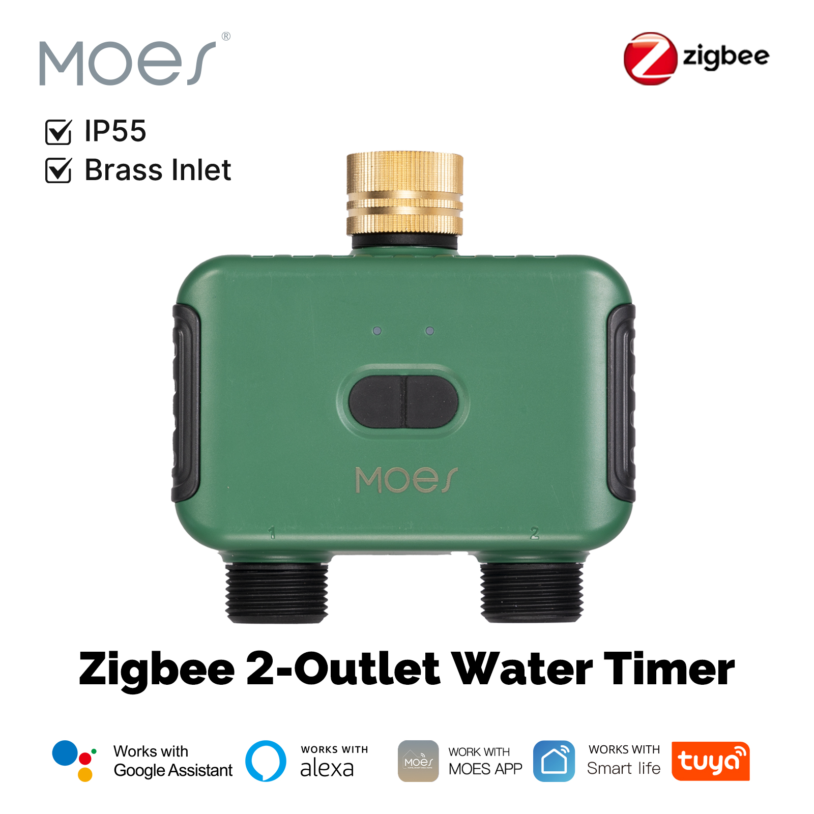 MOES Tuya Smart ZigBee 2-Outle - Smart Home Moes 리뷰 및 가격
