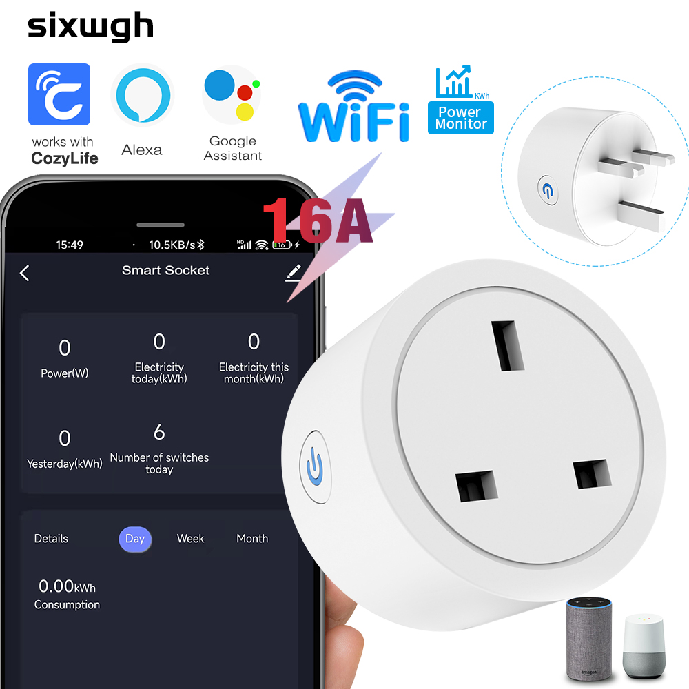 WiFi Smart Socket 16A UK plug  - Smart Home Energy App 리뷰 및 가격