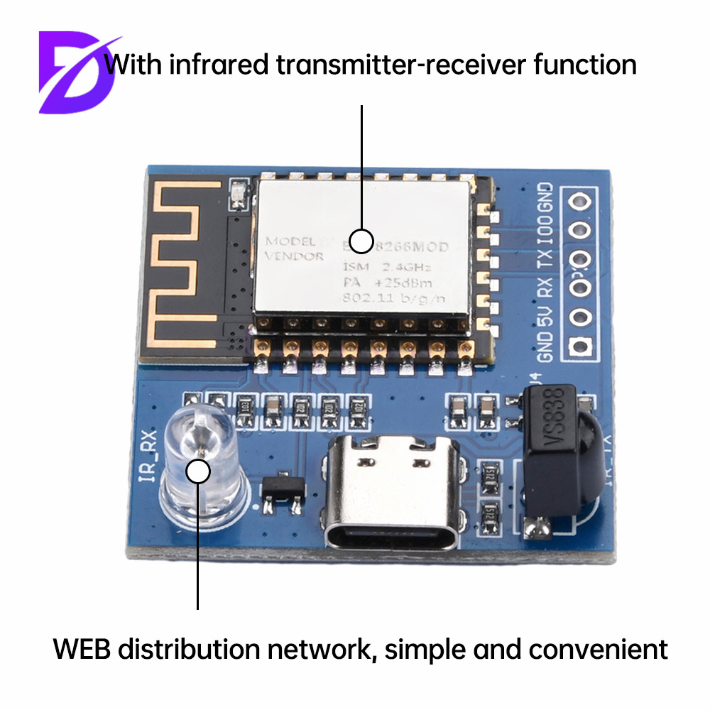 5/1Pcs ESP8266 Infrared Emissi - Smart Home Esp8266 리뷰 및 가격
