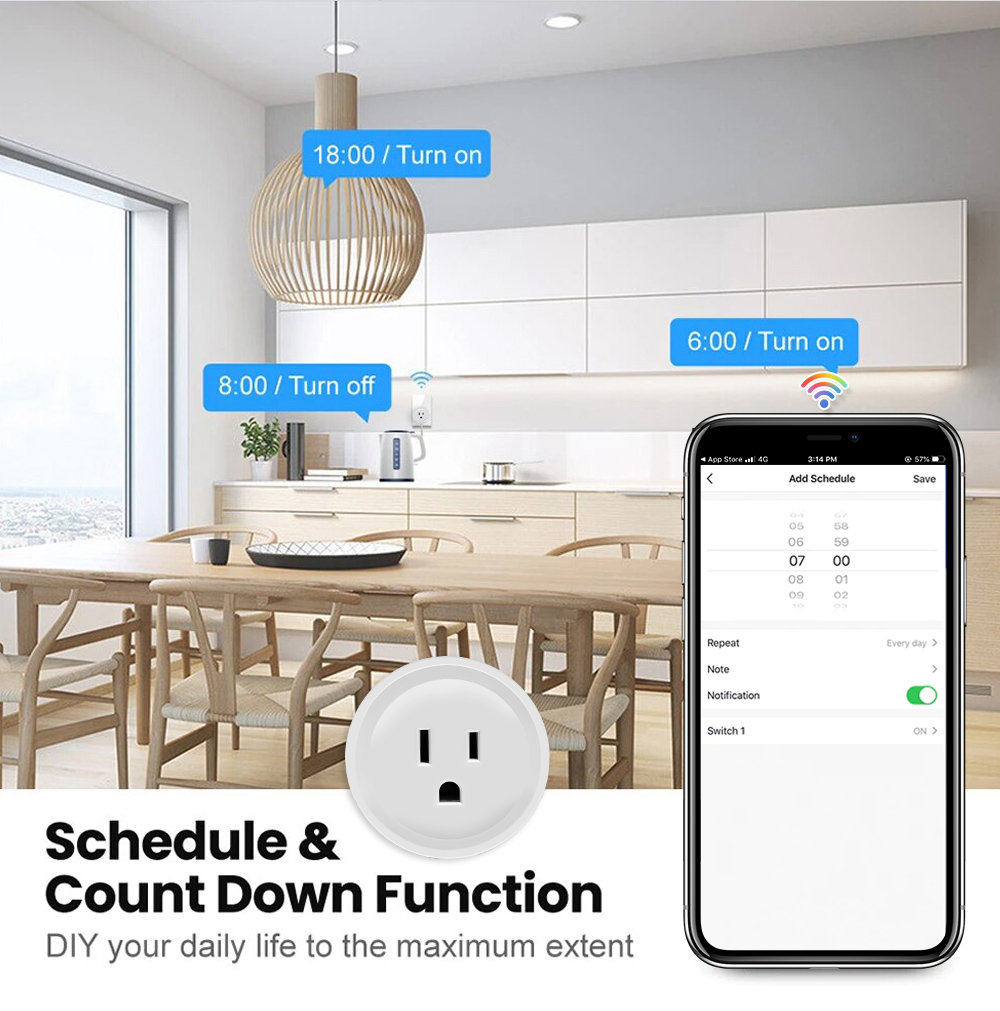16A Tuya Smart WiFi Plug US St - Smart Home Japan 리뷰 및 가격