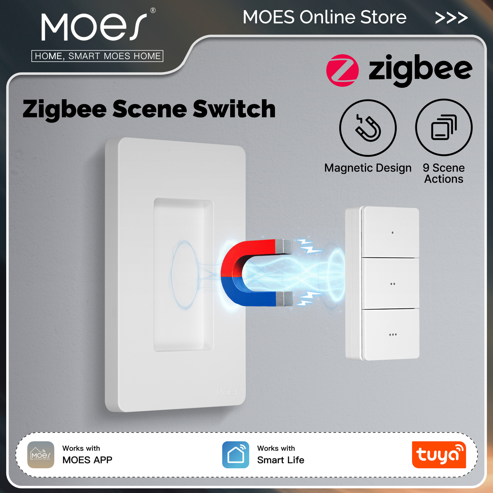 MOES Tuya Zigbee Smart Wireles - Smart Home Moes 리뷰 및 가격