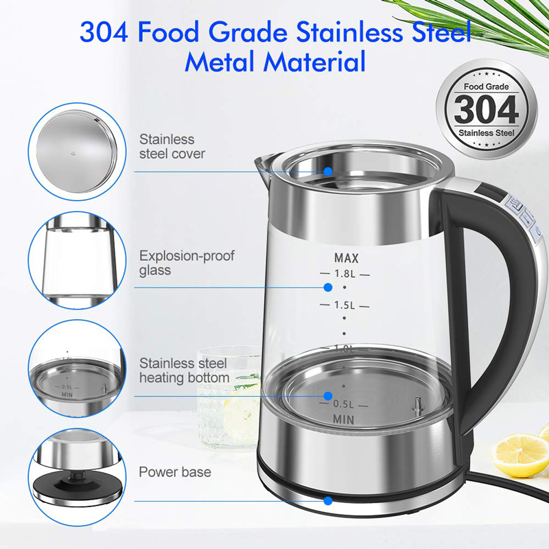 Smart Thermostatic Glass Elect - Home Smart Kettle 리뷰 및 가격