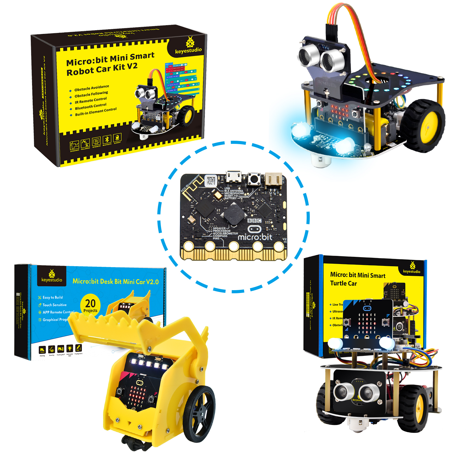 Keyestudio Micro:Bit V2 Robot  - Smart Home Micro Bit 리뷰 및 가격