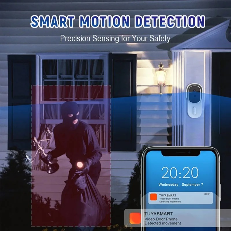 Wide View Tuya Smart Life APP  - Wifi Doorbell Camera 리뷰 및 가격
