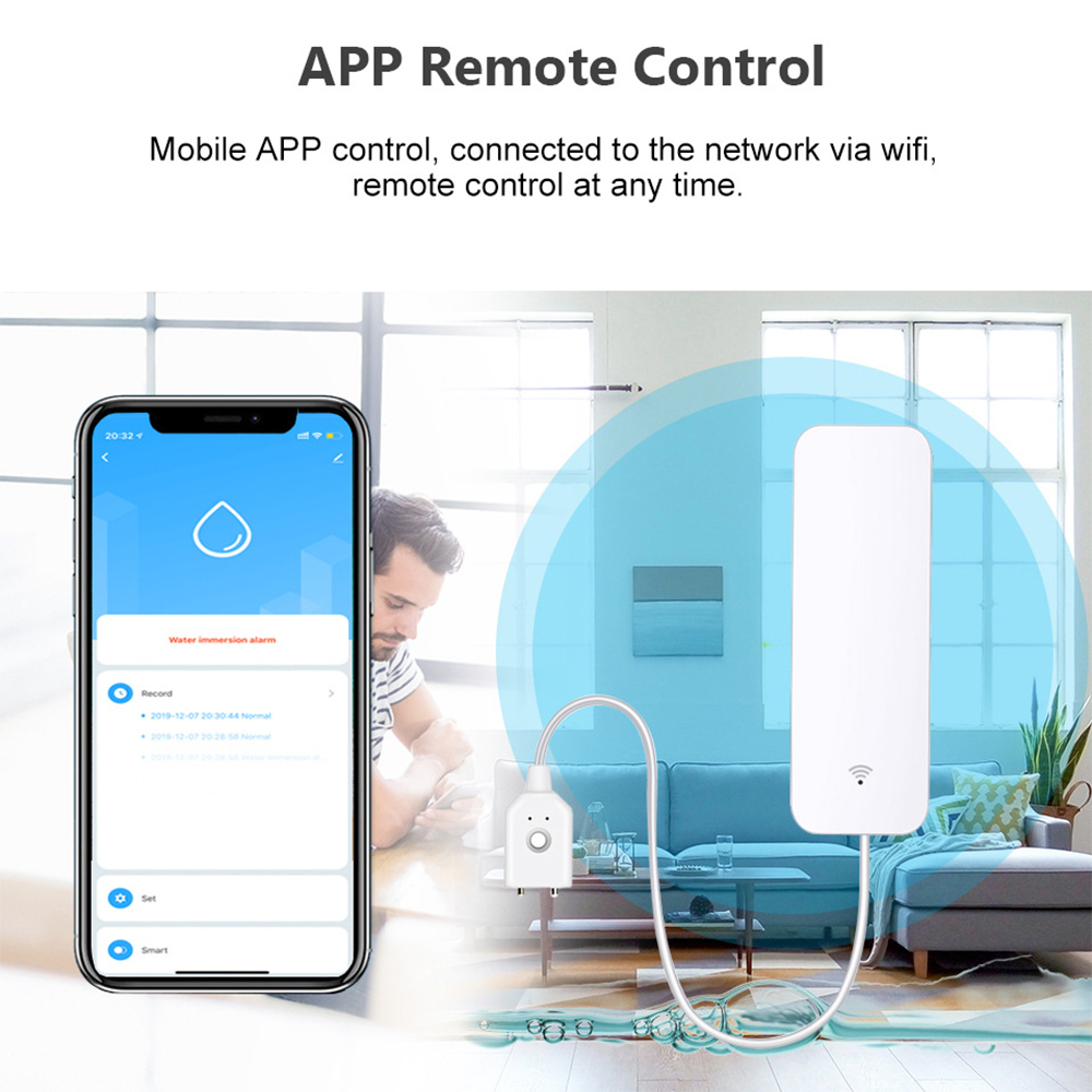 Tuya WiFi Water Leak Sensor, W - Wifi Water Leak Detector 리뷰 및 가격