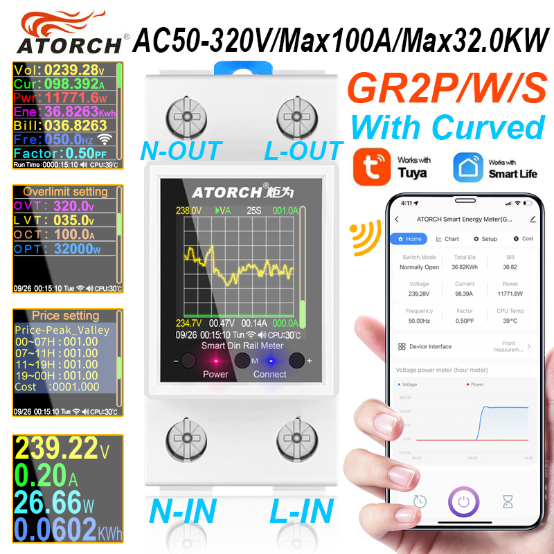 ‌GR2PWS Tuya WiFi Smart Din Ra - Smart Home Energy App 리뷰 및 가격