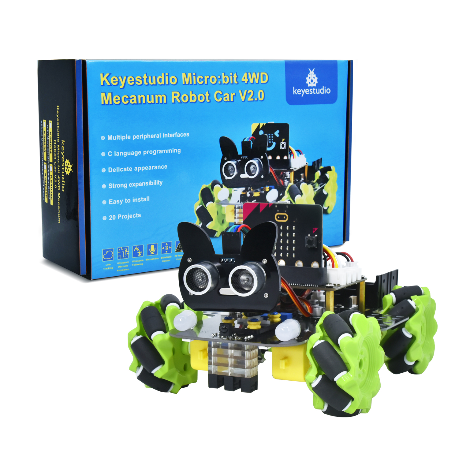 Keyestudio 4WD Microbit V2 Rob - Smart Home Micro Bit 리뷰 및 가격
