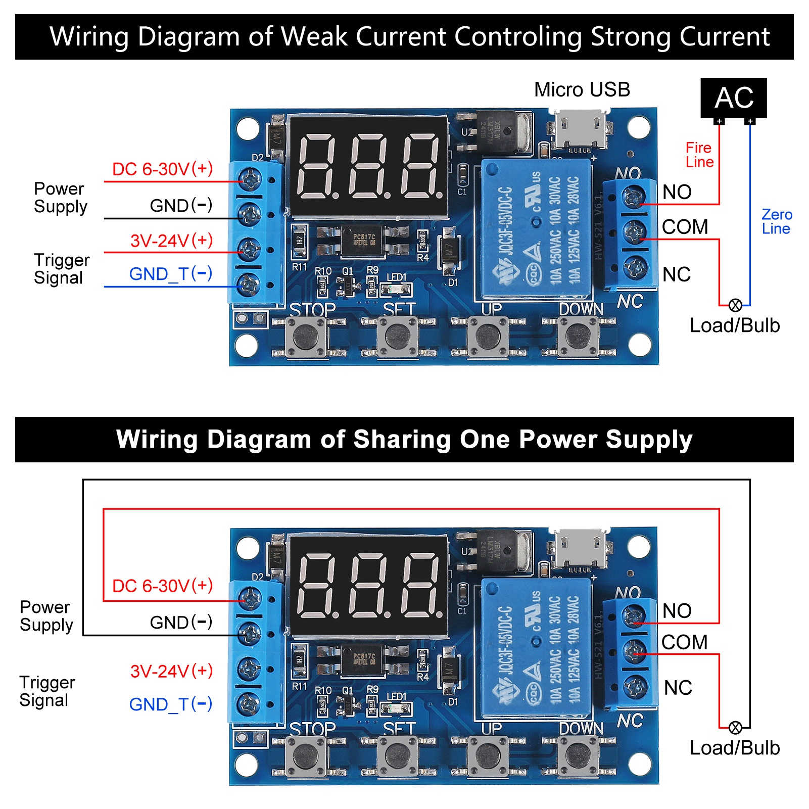 DC 6-30V Timer Relay Programma - Smart Home Sistem 리뷰 및 가격