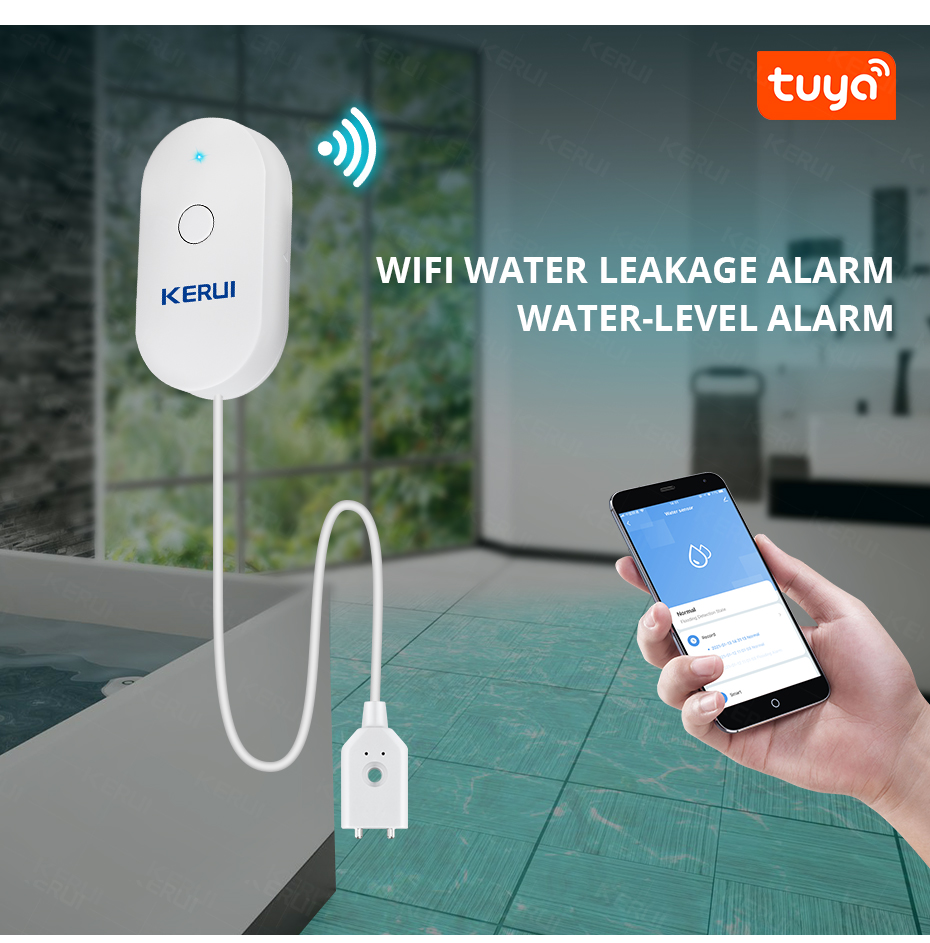 KERUI Smart  WiFi Water Sensor - Wifi Water Leak Detector 리뷰 및 가격