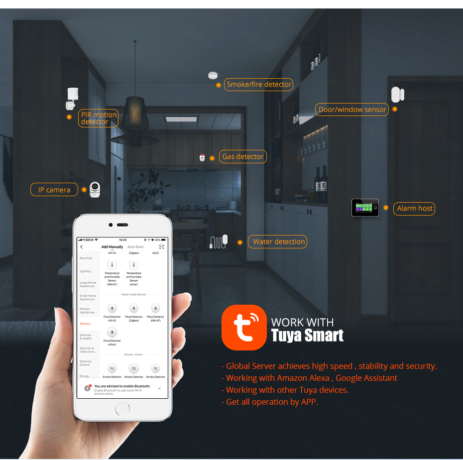 KERUI Smart  WiFi Water Sensor - Wifi Water Leak Detector 리뷰 및 가격