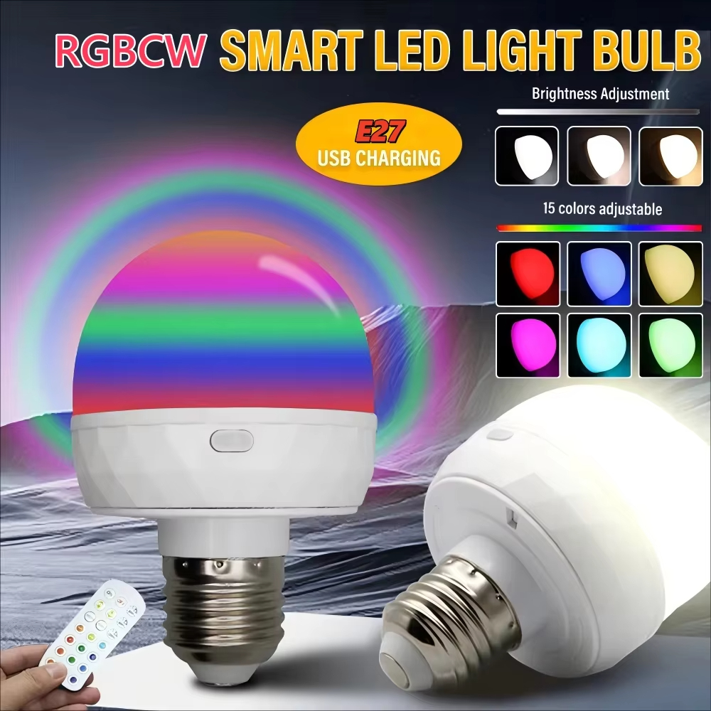 E27 RGB LED Light Bulb 5V USB  - Smart Home Japan 리뷰 및 가격
