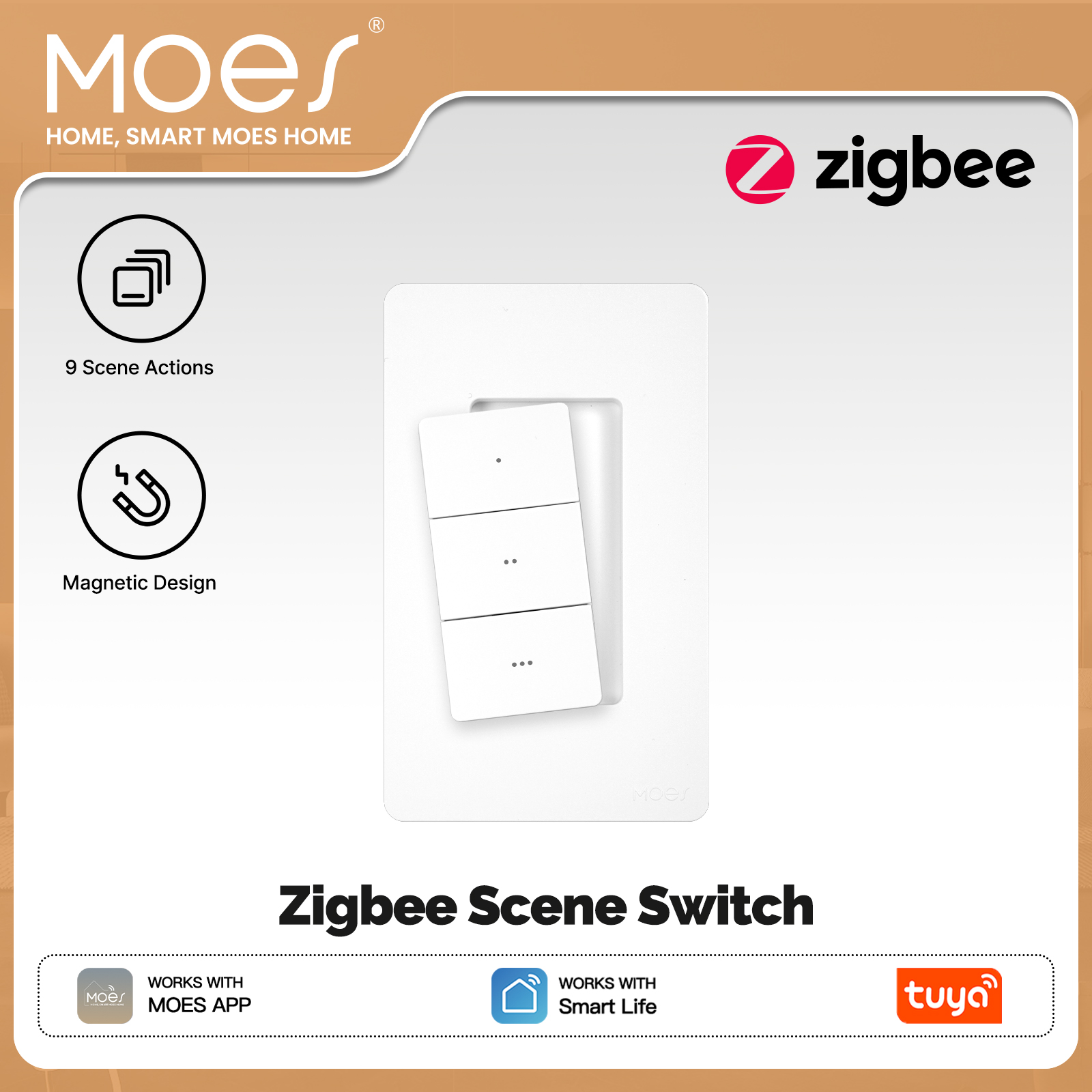 MOES Tuya Zigbee Smart Wireles - Smart Home Moes 리뷰 및 가격