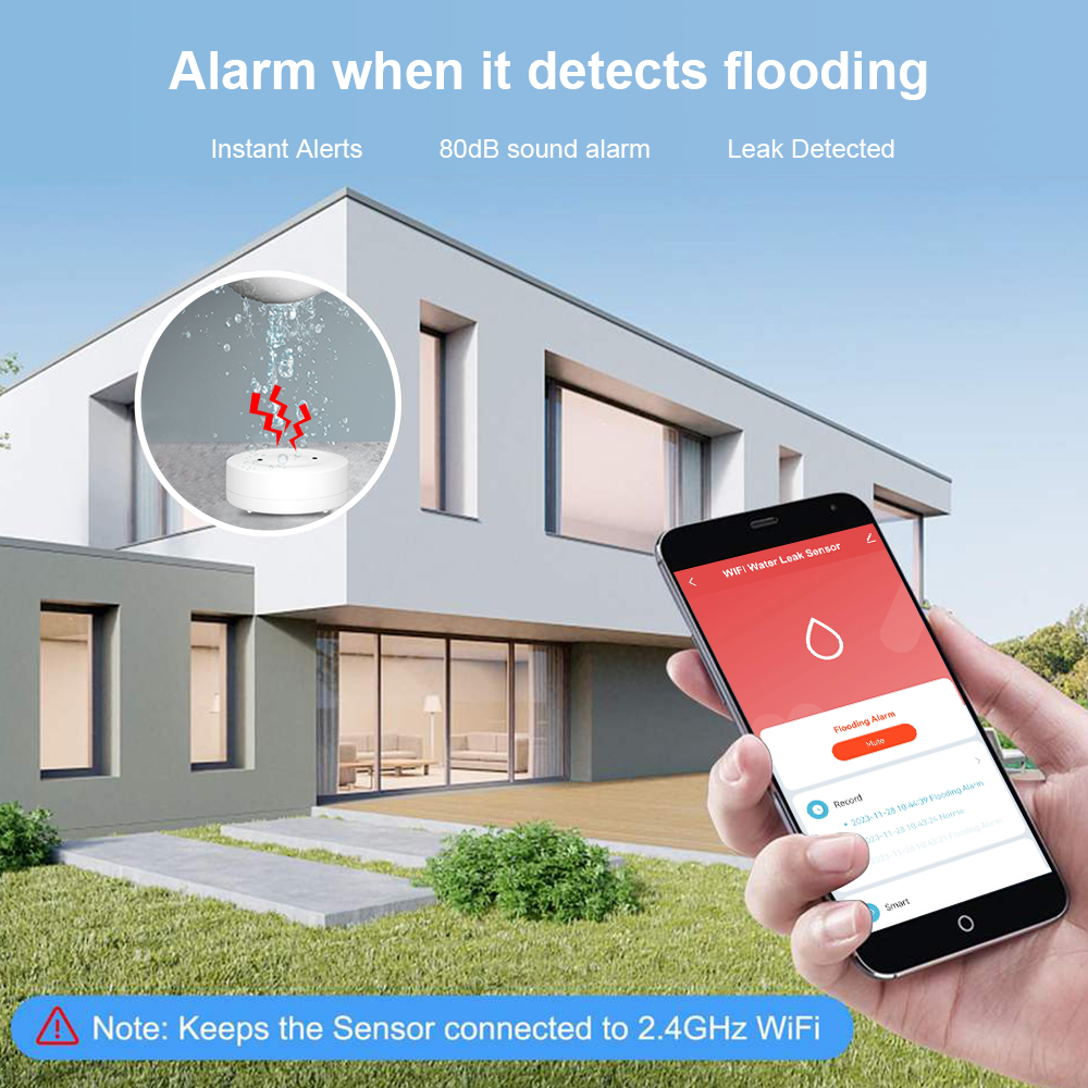 ONENUO WiFi Tuya Water Leak Se - Wifi Water Leak Detector 리뷰 및 가격