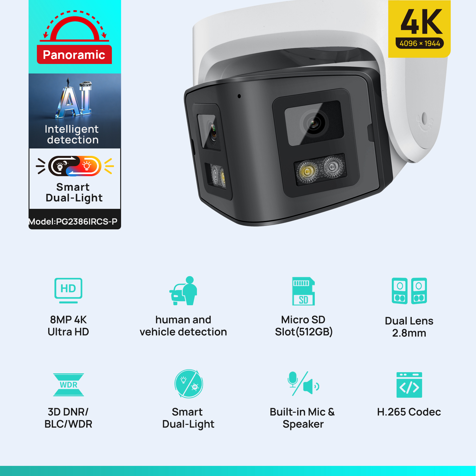 Vikylin 8MP Panoramic Smart Du - Smart Home Hikvision 리뷰 및 가격