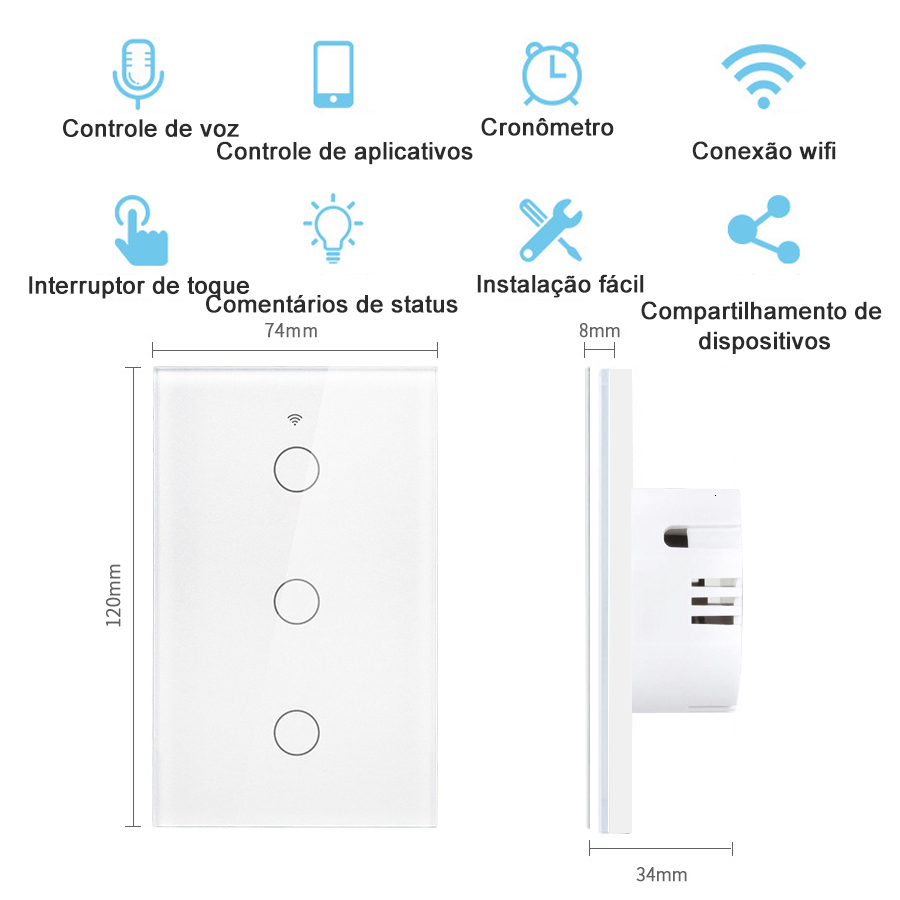 Tuya WiFi Smart Touch Switch 1 - Homesmart Online 리뷰 및 가격