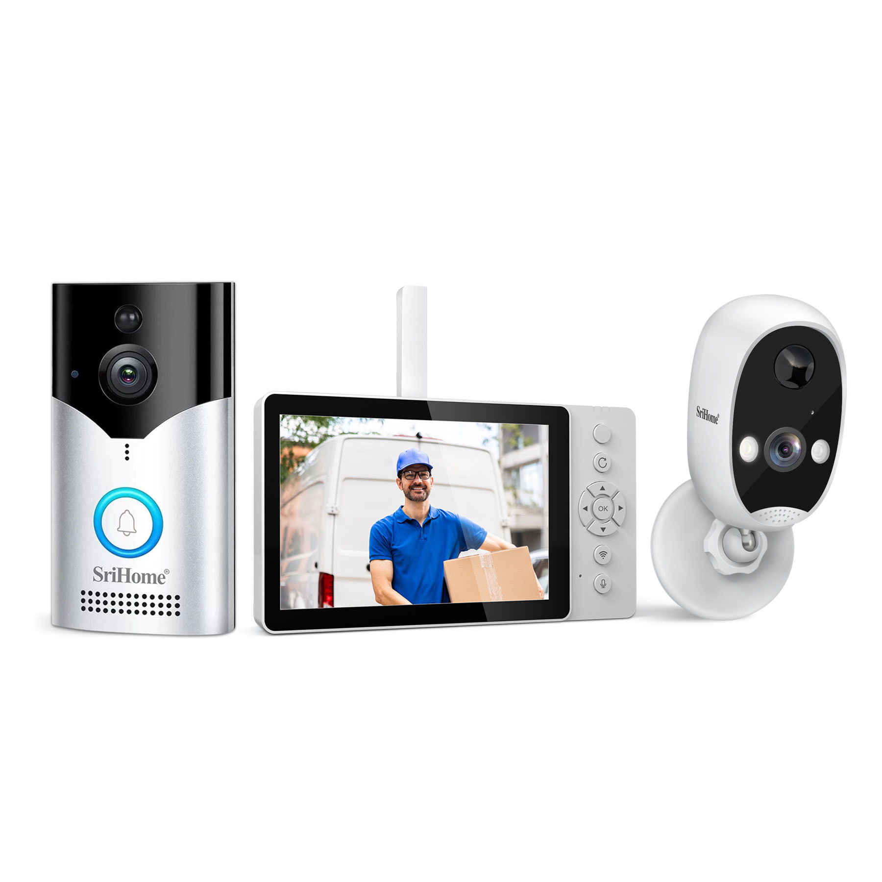 Srihome SH054+DH008 4MP 1400P  - Wifi Doorbell Camera 리뷰 및 가격