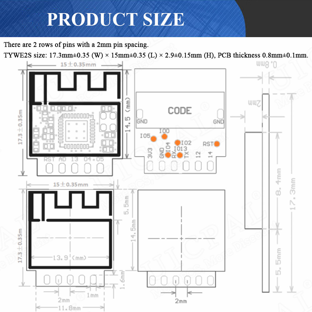 ESP-02S Serial Wireless 2.4G W - Smart Home Esp8266 리뷰 및 가격