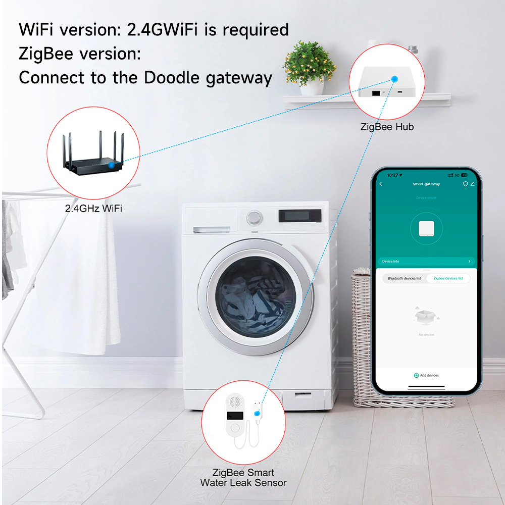Tuya Wifi Water Leak Detector  - Wifi Water Leak Detector 리뷰 및 가격