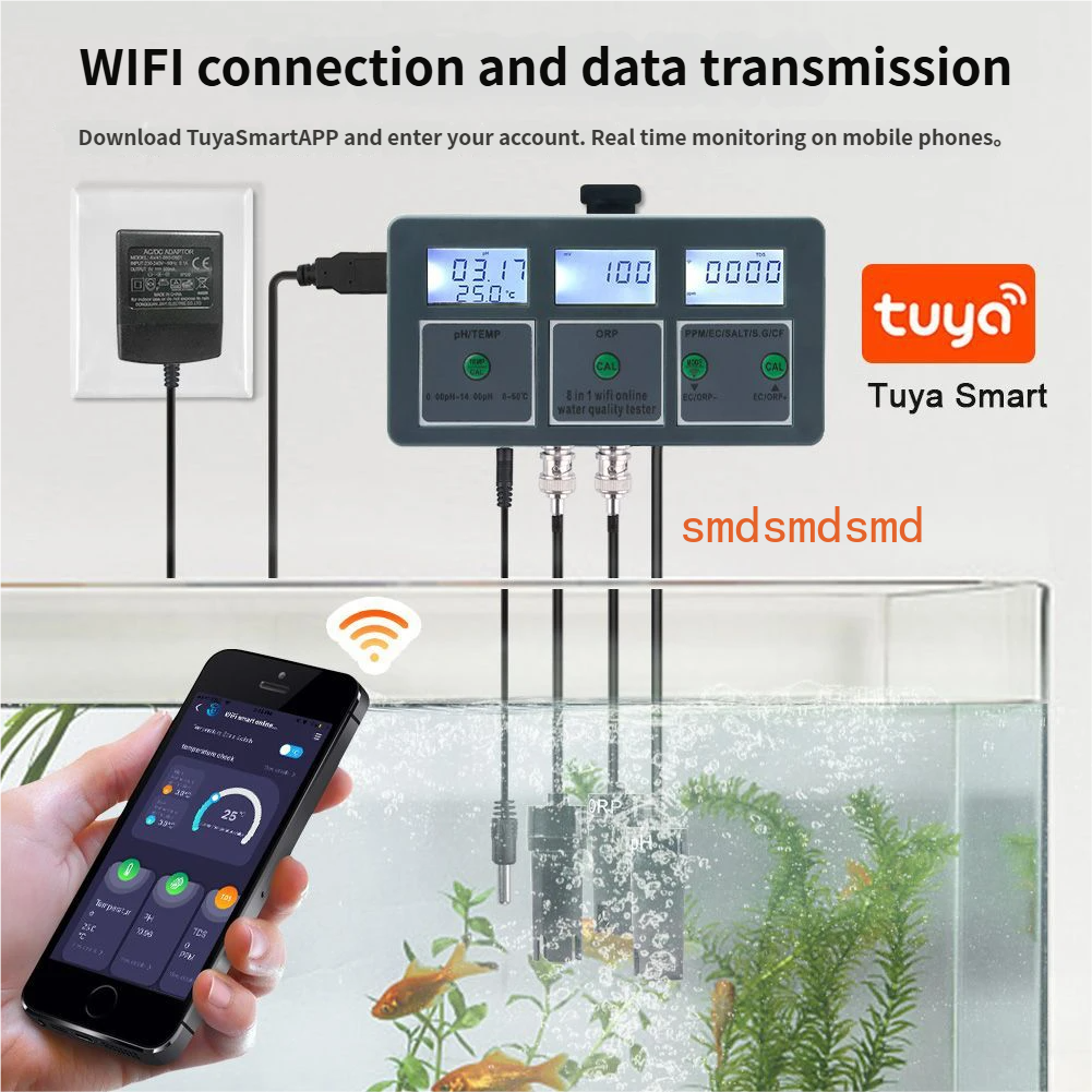 WiFi 8-in-1 Online Water Quali - Homesmart Online 리뷰 및 가격