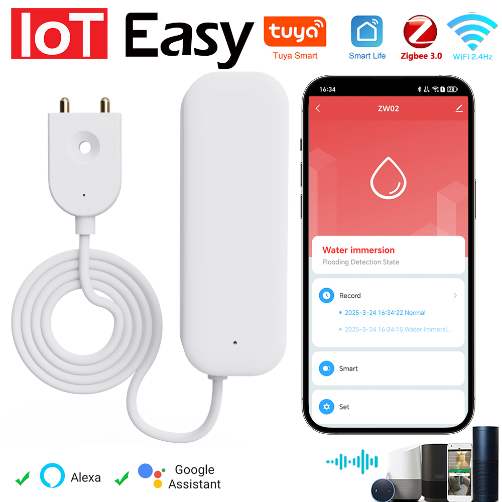 Tuya WiFi ZigBee Water Sensor  - Wifi Water Leak Detector 리뷰 및 가격