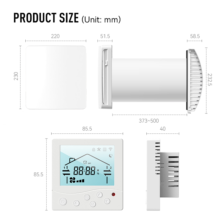 LCD Display Heat Recovery Vent - Smart Home Energy App 리뷰 및 가격