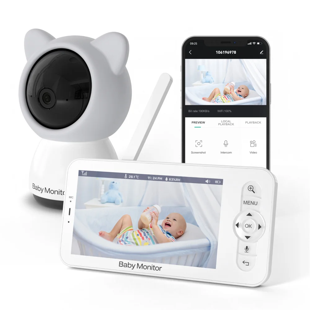Babystar 5 Inch Wifi Baby Moni - Smart Home Battery Camera 리뷰 및 가격