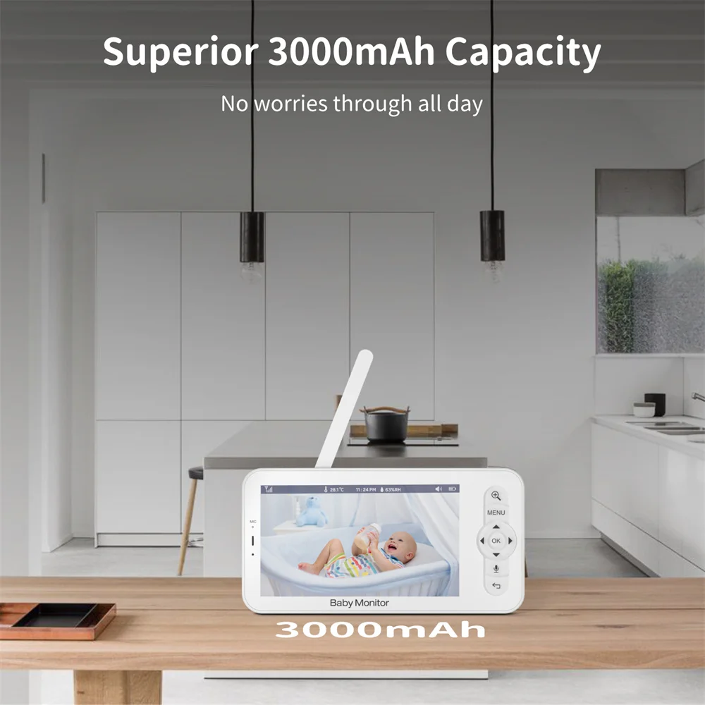 Babystar 5 Inch Wifi Baby Moni - Smart Home Battery Camera 리뷰 및 가격