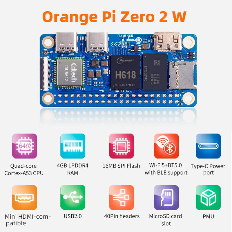 Orange Pi Zero 2W 4GB 2GB 1.5G - Smart Home For Pc 리뷰 및 가격