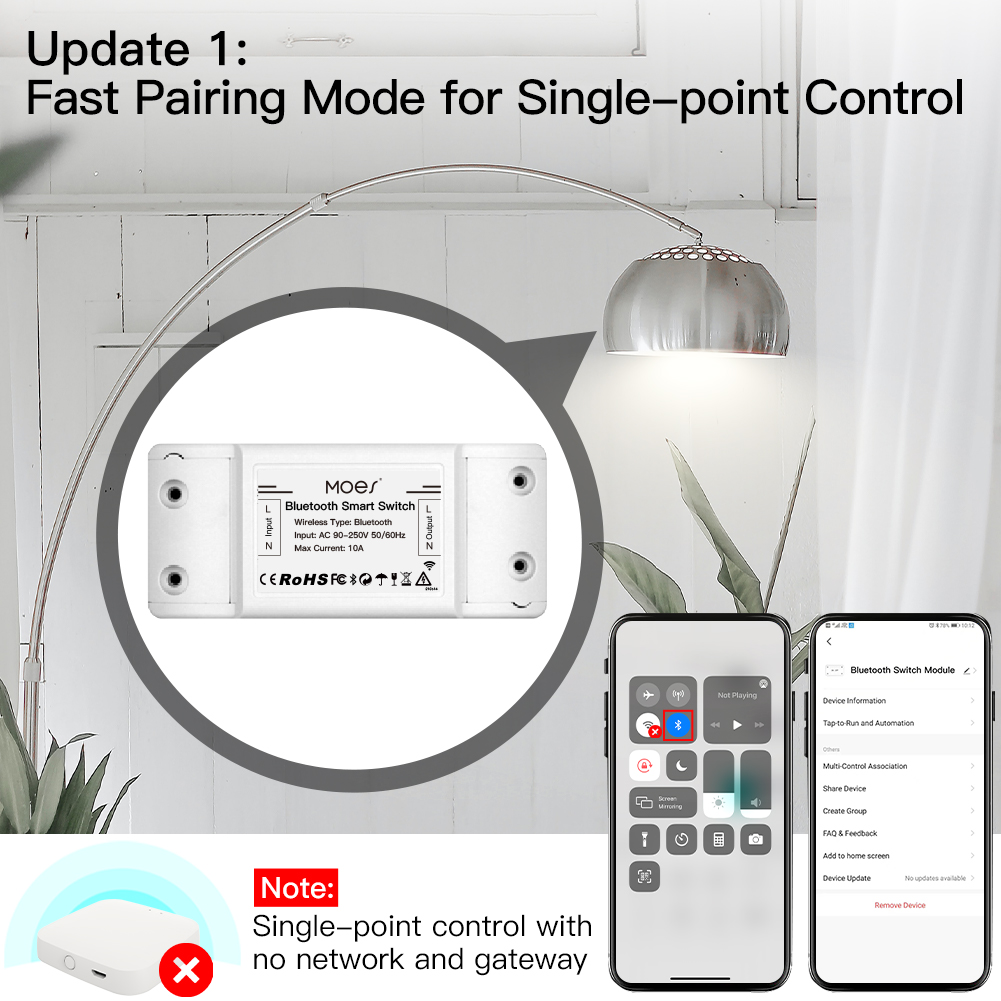 MOES Bluetooth Smart Switch Re - Smart Home Moes 리뷰 및 가격