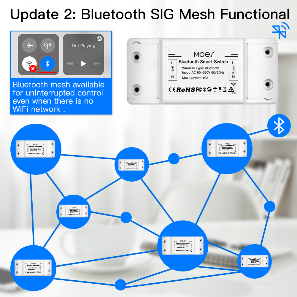 MOES Bluetooth Smart Switch Re - Smart Home Moes 리뷰 및 가격