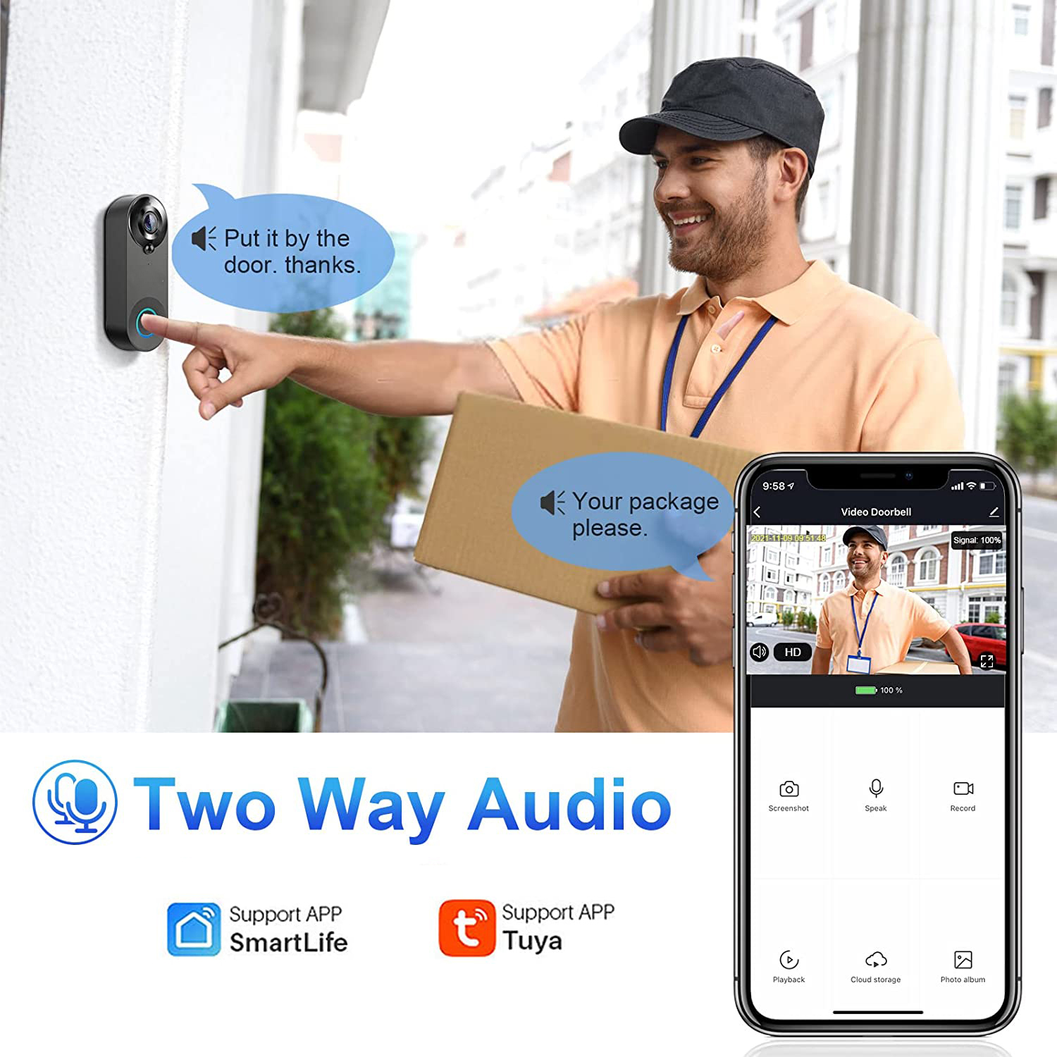 5G 2.4G WiFi Video Doorbell 10 - Smart Home Battery Camera 리뷰 및 가격