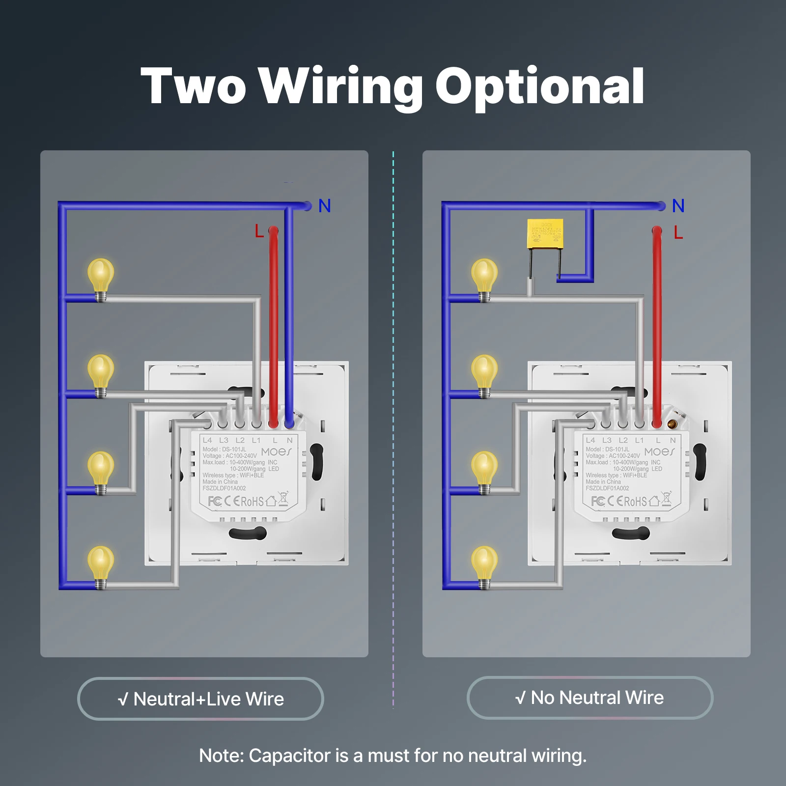 Tuya WiFi Smart Light Switch G - Smart Home Moes 리뷰 및 가격