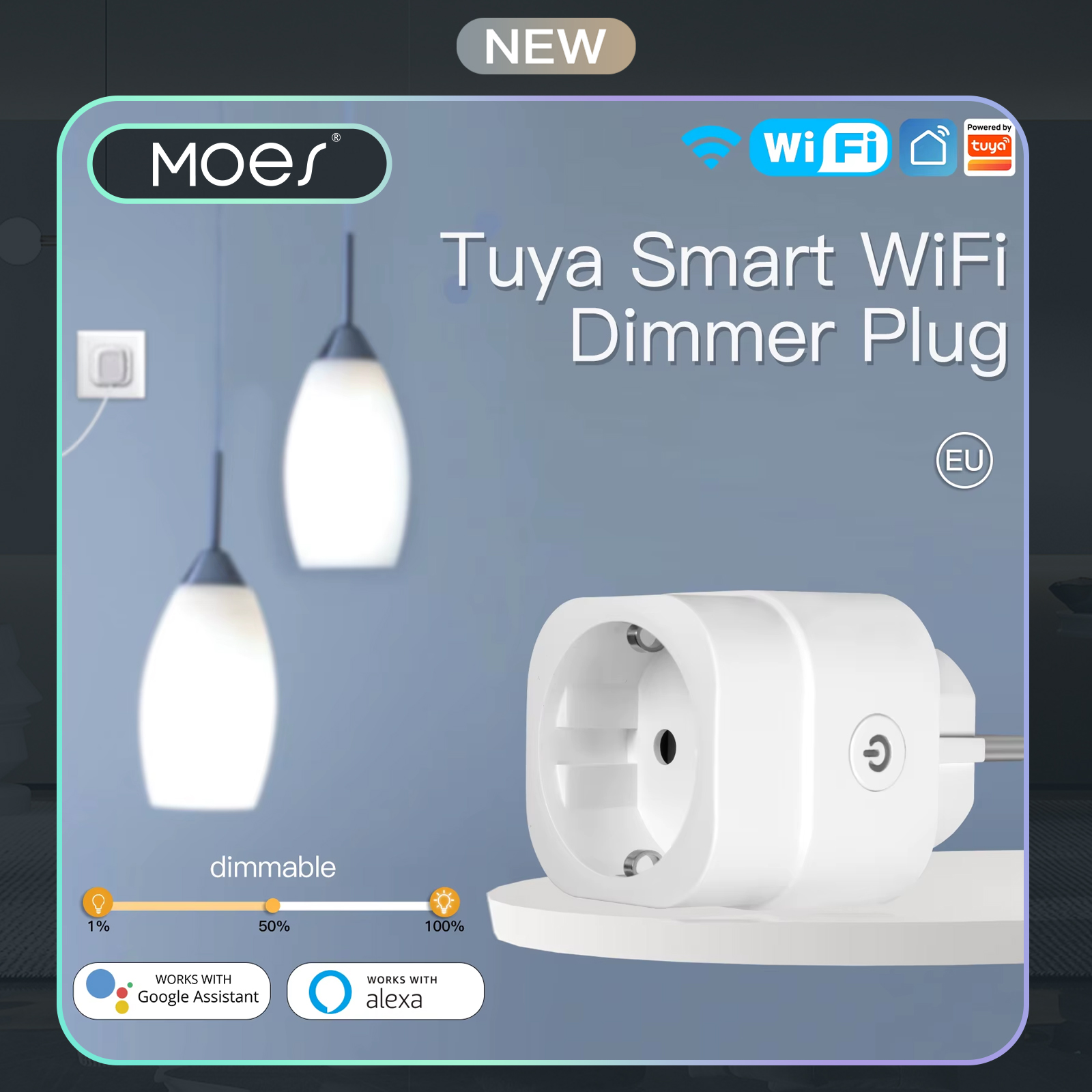 MOES Tuya WiFi Smart Plug Dimm - Smart Home Moes 리뷰 및 가격