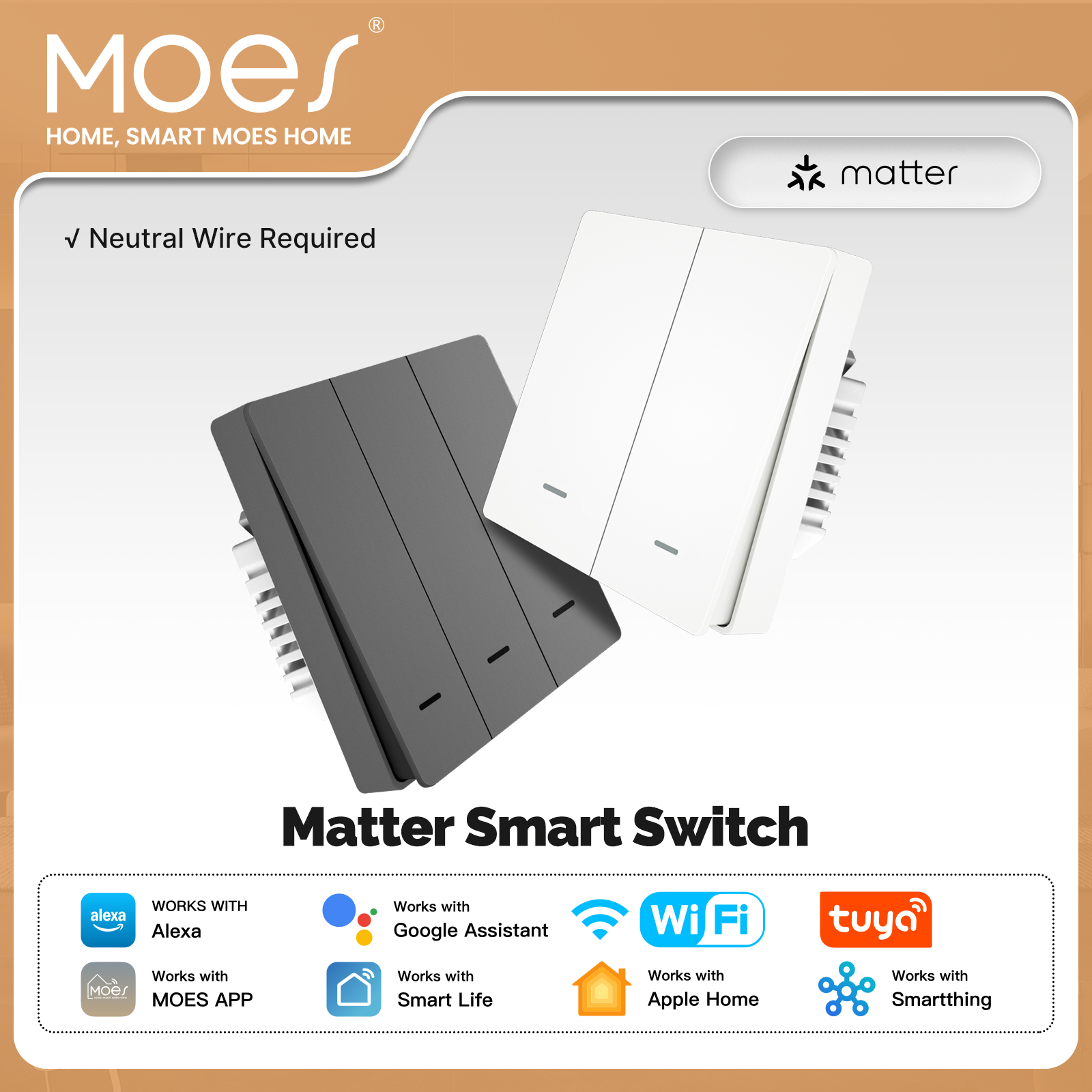 MOES Matter Tuya WiFi Smart Li - Smart Home Dashboard 리뷰 및 가격