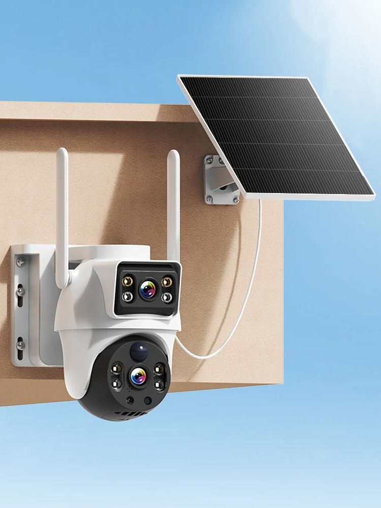 WiFi Solar Camera Dual Lenses  - Smart Home Battery Camera 리뷰 및 가격