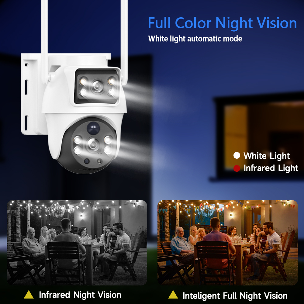 WiFi Solar Camera Dual Lenses  - Smart Home Battery Camera 리뷰 및 가격
